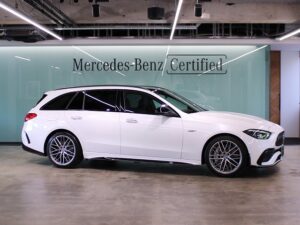 Mercedes-AMG C43 4MATIC ステーションワゴン / パノラミックスライディングルーフ (オパリスホワイト)