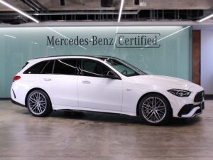 Mercedes-AMG C43 4MATIC ステーションワゴン / パノラミックスライディングルーフ (オパリスホワイト)
