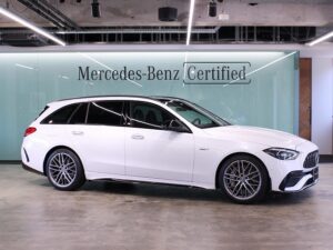 Mercedes-AMG C43 4MATIC ステーションワゴン / パノラミックスライディングルーフ (オパリスホワイト)